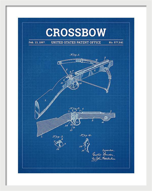 Crossbow Blueprint Patent Us577641a