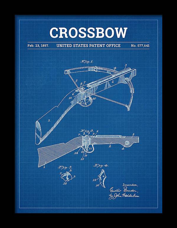 Crossbow Blueprint Patent Us577641a