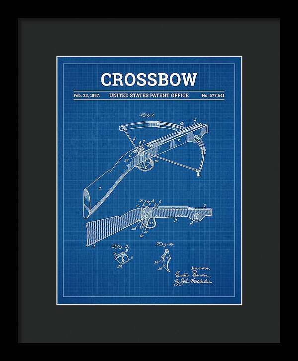 Crossbow Blueprint Patent Us577641a