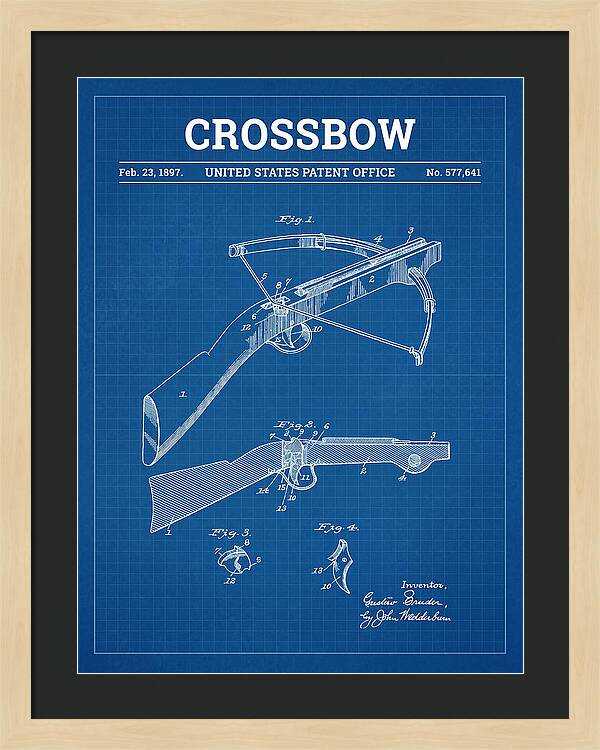 Crossbow Blueprint Patent Us577641a
