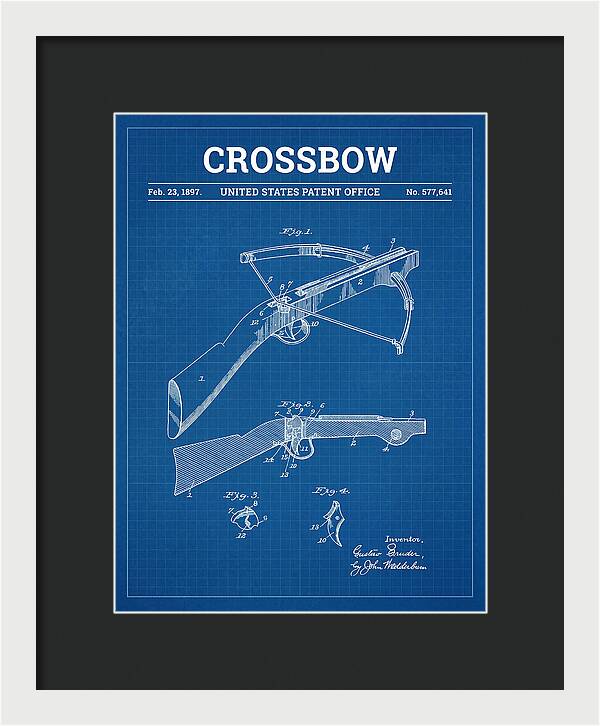Crossbow Blueprint Patent Us577641a