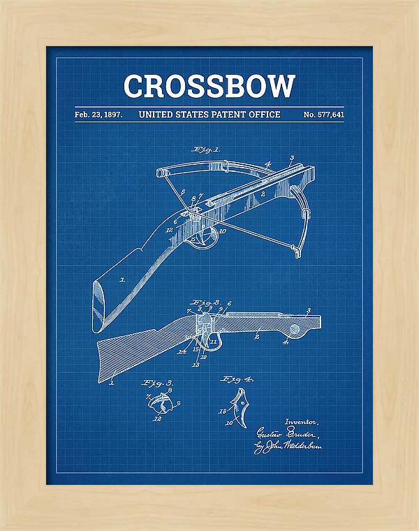 Crossbow Blueprint Patent Us577641a