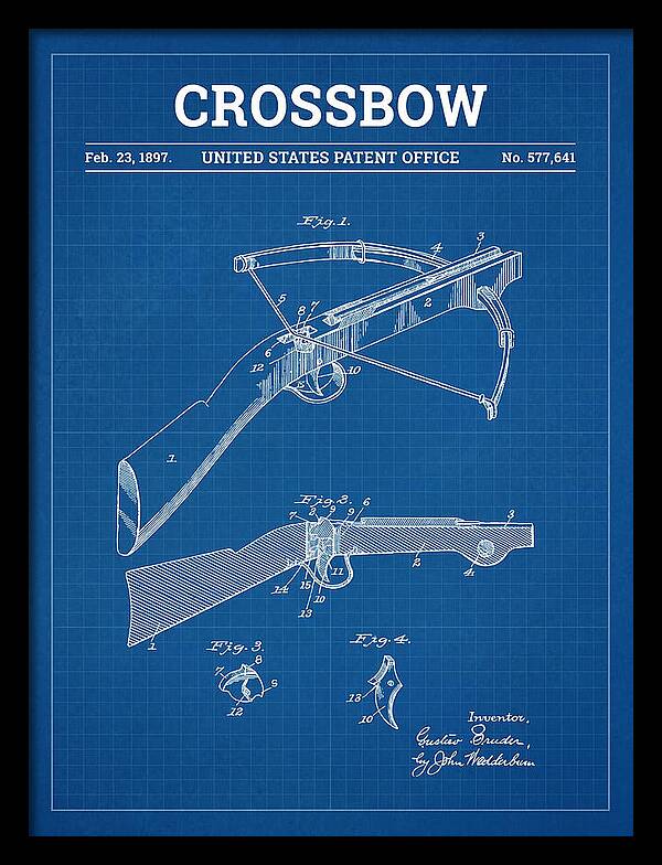 Crossbow Blueprint Patent Us577641a