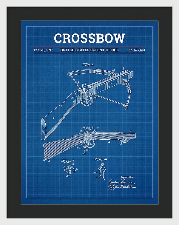 Crossbow Blueprint Patent Us577641a