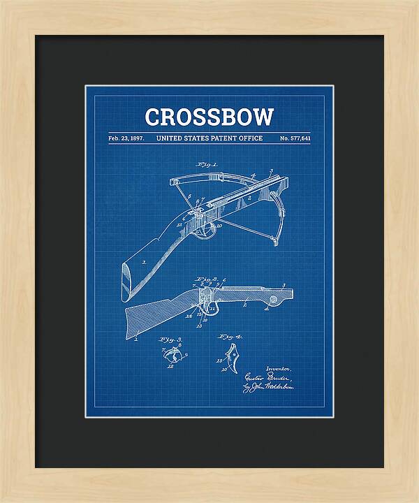 Crossbow Blueprint Patent Us577641a