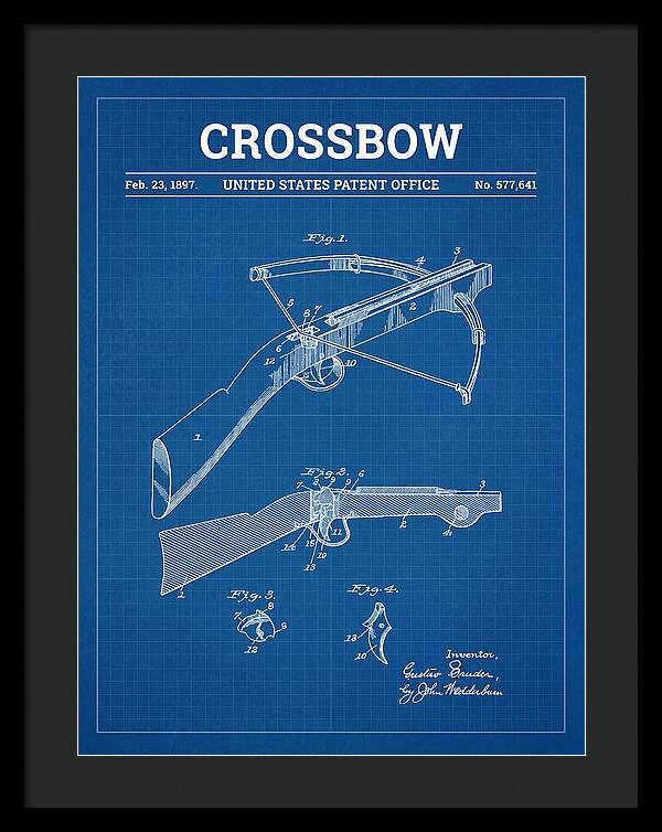 Crossbow Blueprint Patent Us577641a