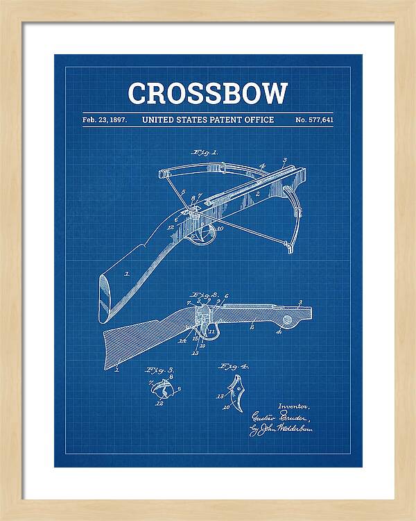 Crossbow Blueprint Patent Us577641a