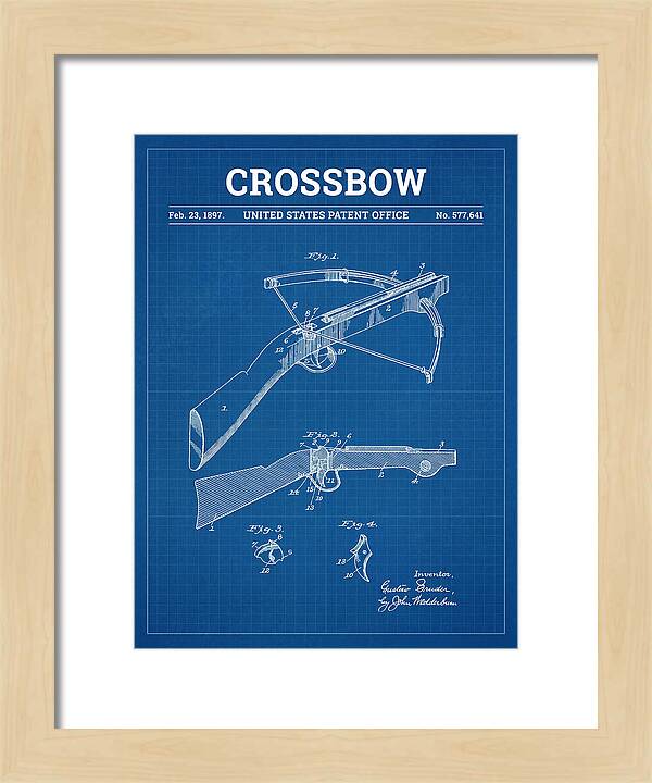 Crossbow Blueprint Patent Us577641a
