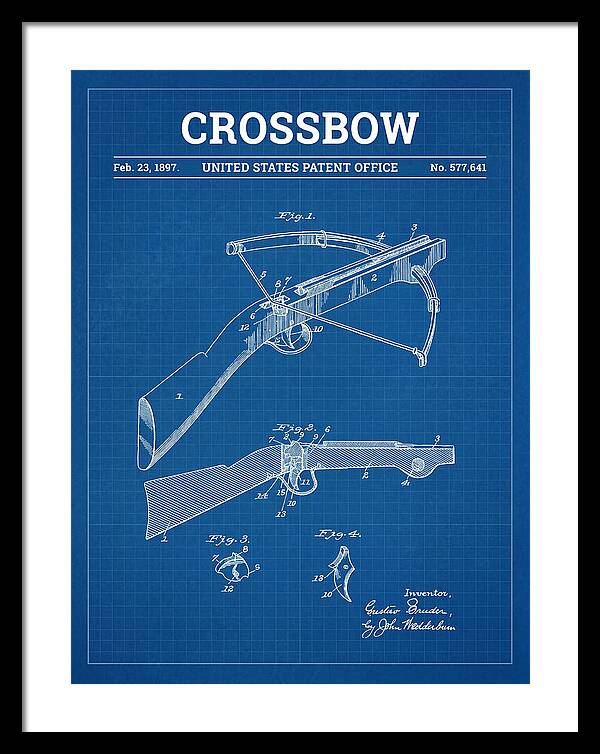 Crossbow Blueprint Patent Us577641a