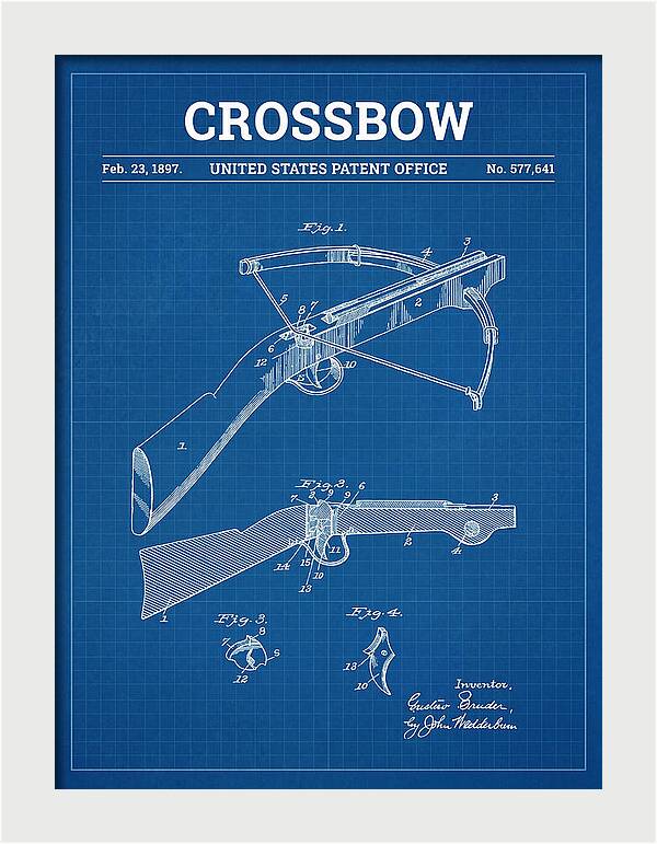 Crossbow Blueprint Patent Us577641a