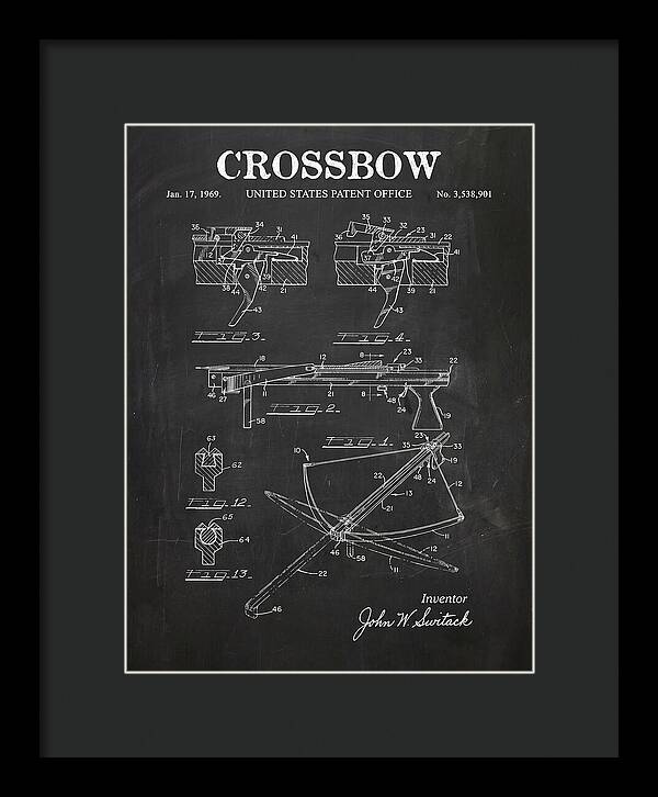 Crossbow Chalkboard Patent Us3538901a