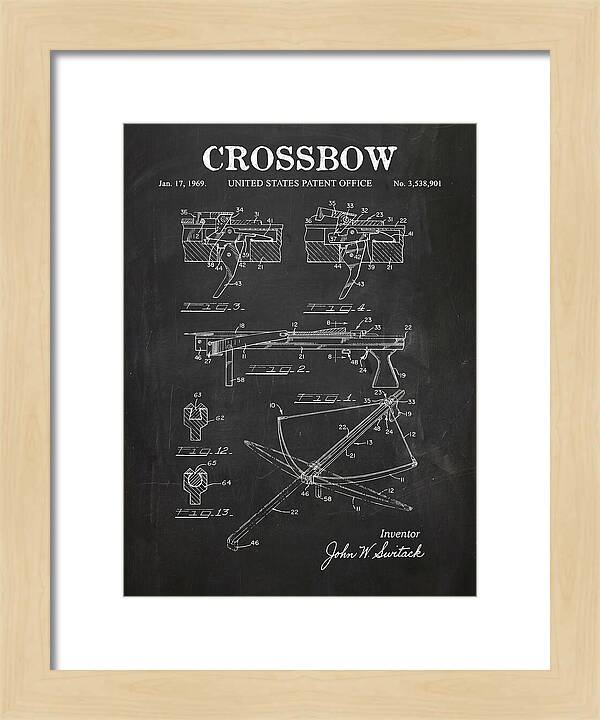 Crossbow Chalkboard Patent Us3538901a