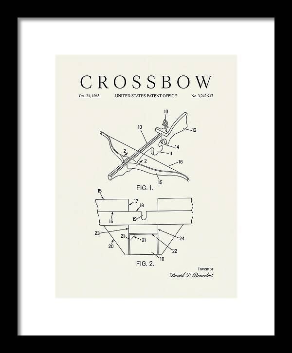 Crossbow Minimalist Patent Us3242917a