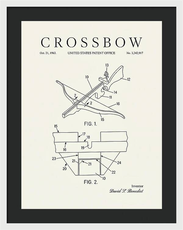 Crossbow Minimalist Patent Us3242917a