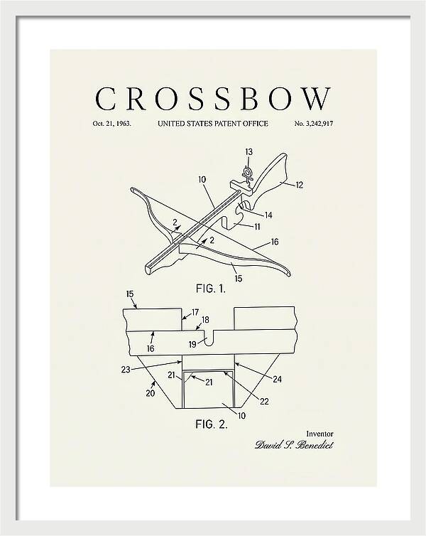 Crossbow Minimalist Patent Us3242917a