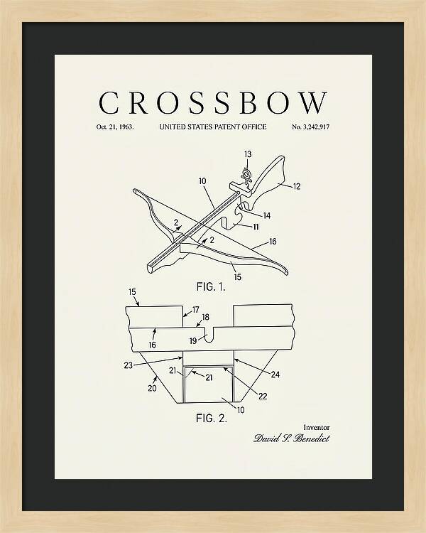 Crossbow Minimalist Patent Us3242917a