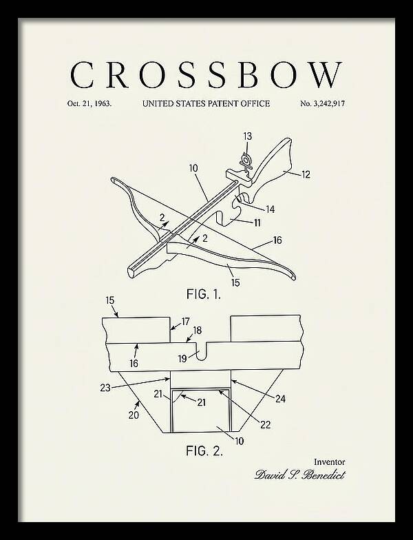 Crossbow Minimalist Patent Us3242917a
