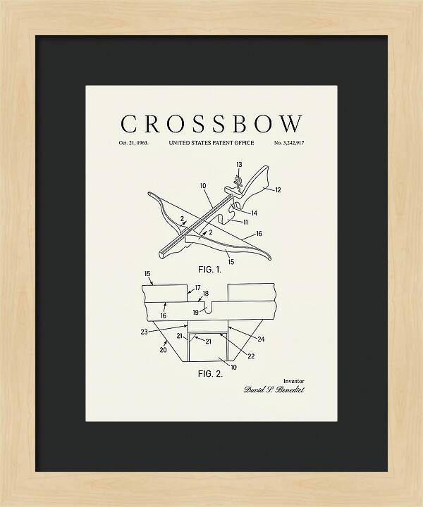 Crossbow Minimalist Patent Us3242917a
