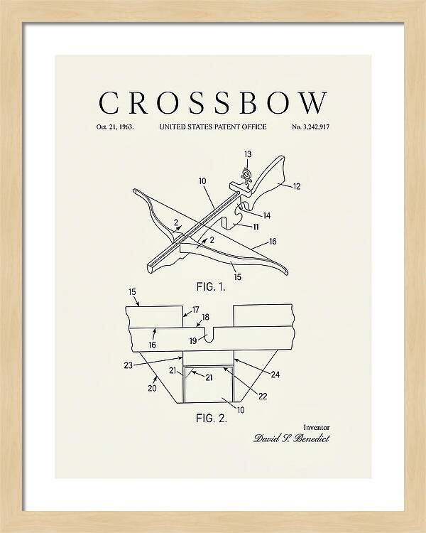 Crossbow Minimalist Patent Us3242917a