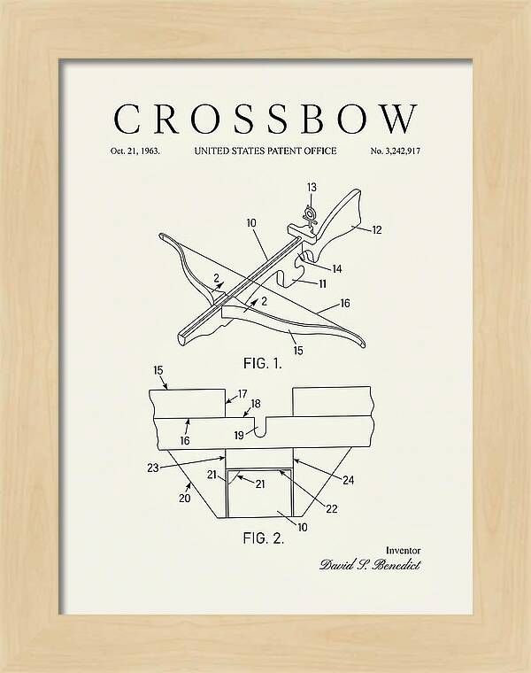 Crossbow Minimalist Patent Us3242917a