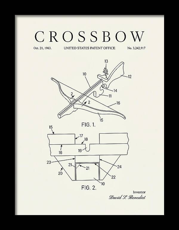 Crossbow Minimalist Patent Us3242917a
