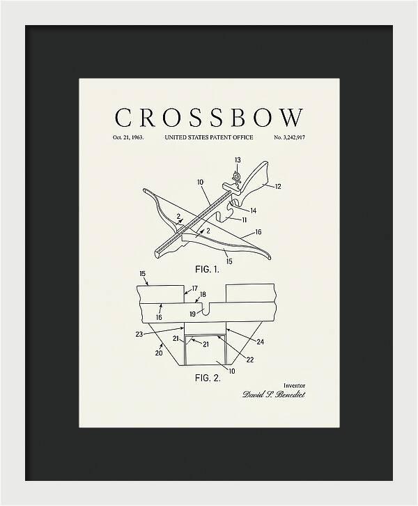 Crossbow Minimalist Patent Us3242917a