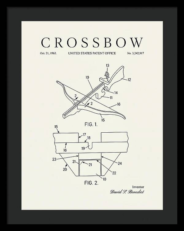 Crossbow Minimalist Patent Us3242917a