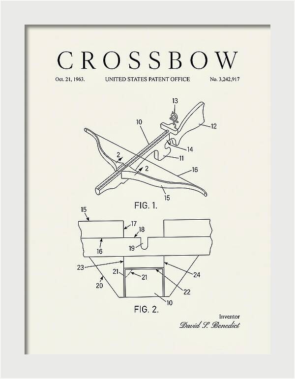 Crossbow Minimalist Patent Us3242917a