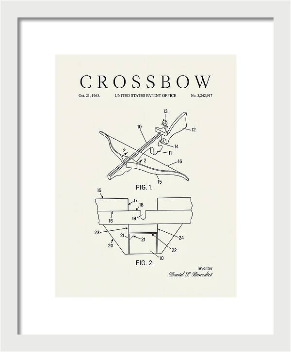 Crossbow Minimalist Patent Us3242917a
