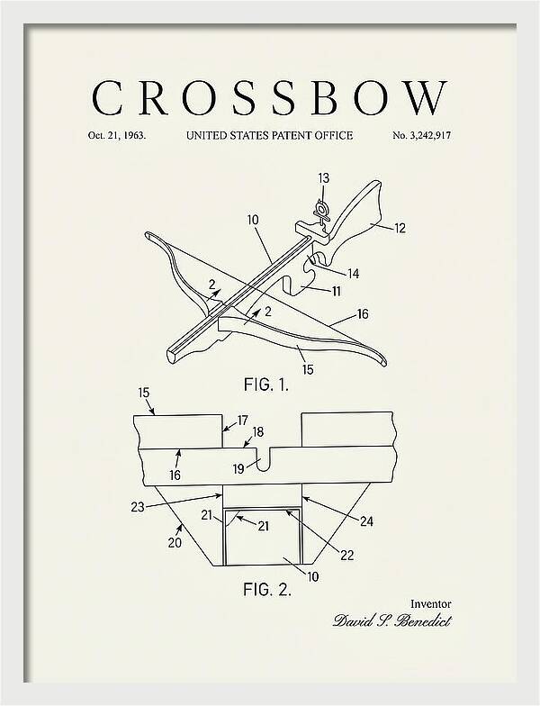 Crossbow Minimalist Patent Us3242917a