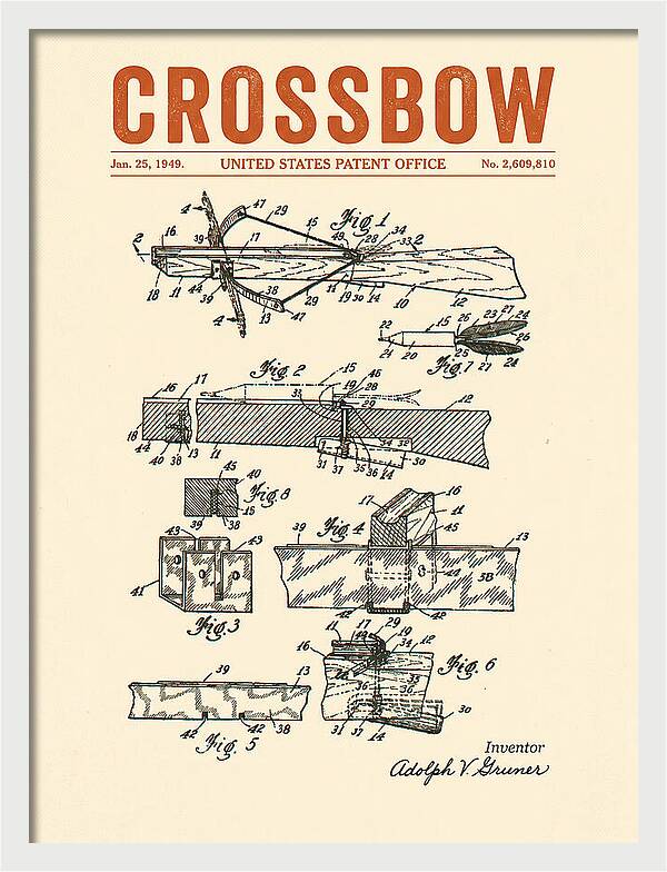 Crossbow Retro Patent Us2609810a