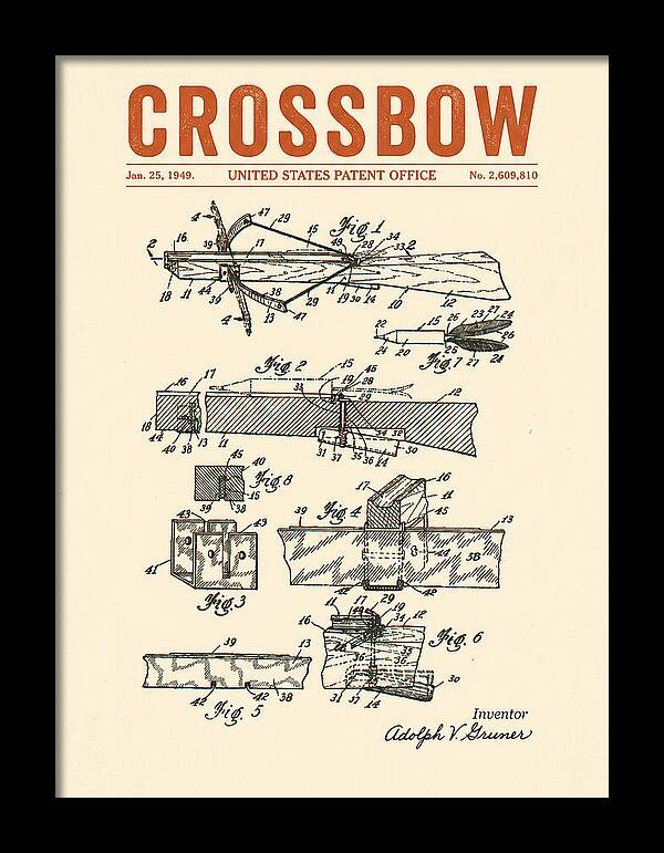Crossbow Retro Patent Us2609810a