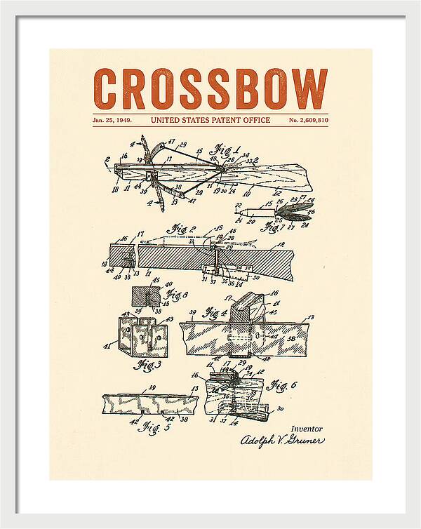 Crossbow Retro Patent Us2609810a
