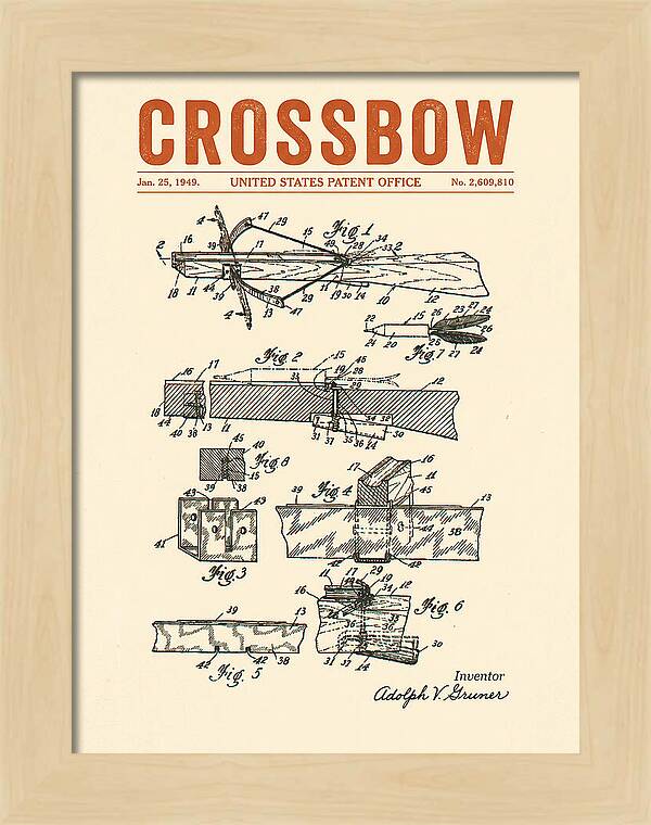 Crossbow Retro Patent Us2609810a