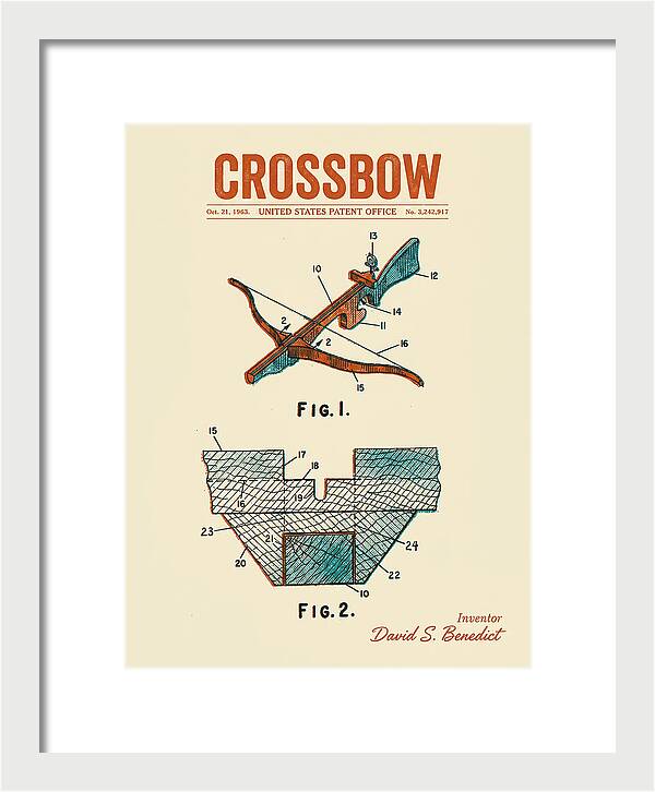Crossbow Retro Patent Us3242917a