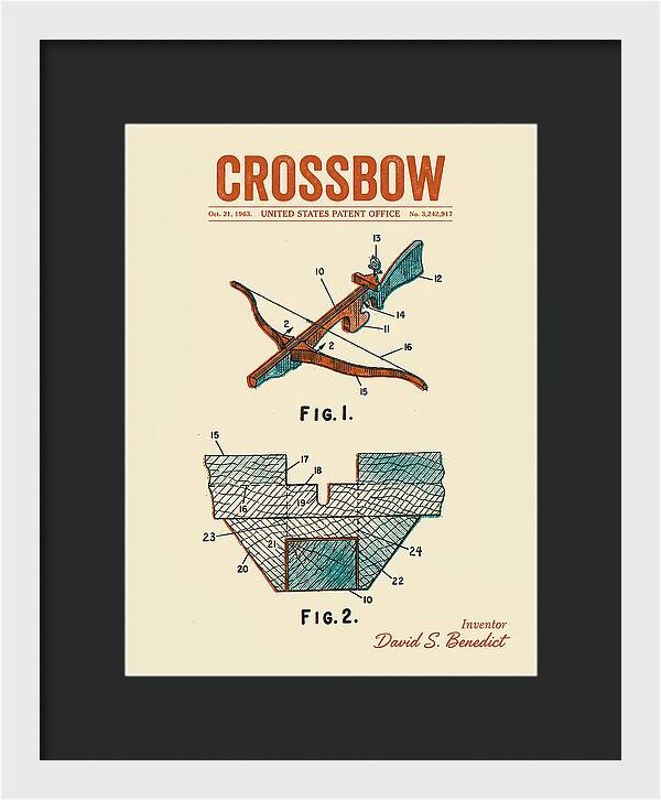 Crossbow Retro Patent Us3242917a