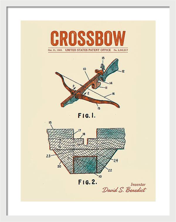 Crossbow Retro Patent Us3242917a
