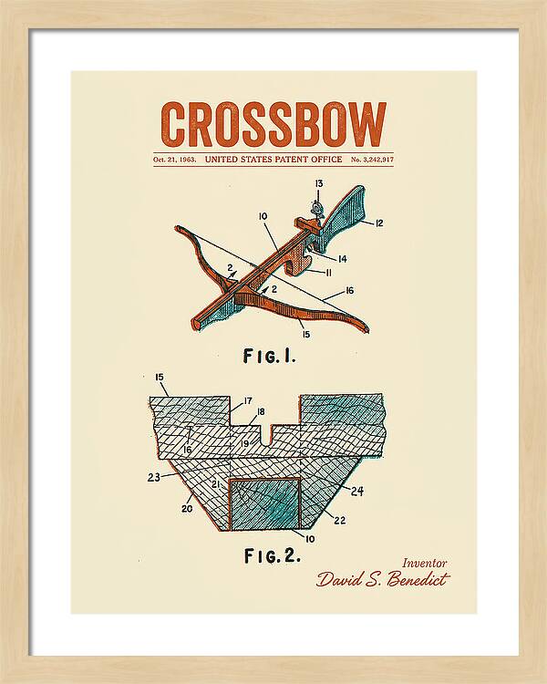 Crossbow Retro Patent Us3242917a