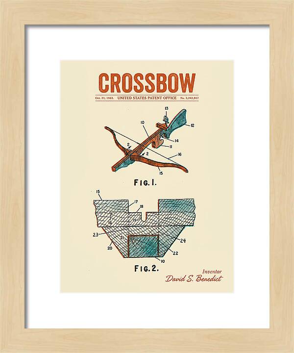 Crossbow Retro Patent Us3242917a