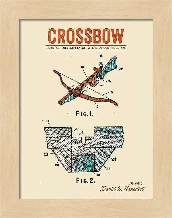 Crossbow Retro Patent Us3242917a