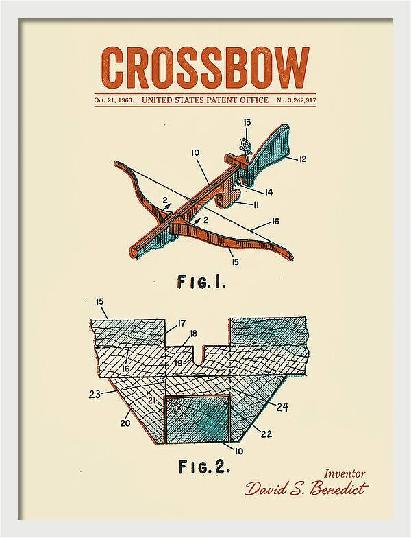 Crossbow Retro Patent Us3242917a