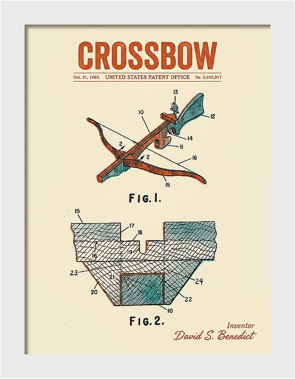 Crossbow Retro Patent Us3242917a