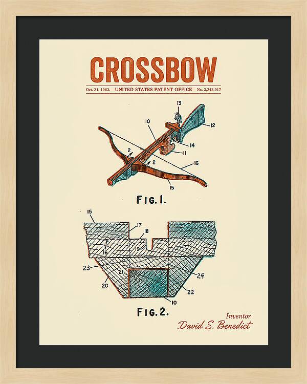 Crossbow Retro Patent Us3242917a