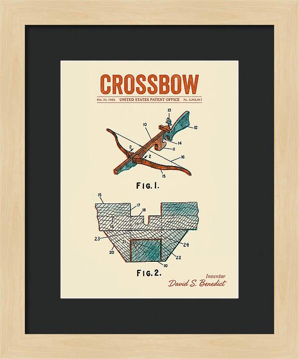 Crossbow Retro Patent Us3242917a