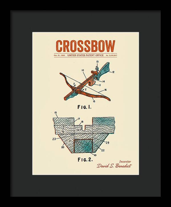 Crossbow Retro Patent Us3242917a