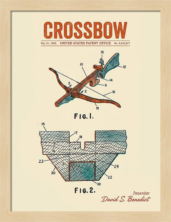 Crossbow Retro Patent Us3242917a