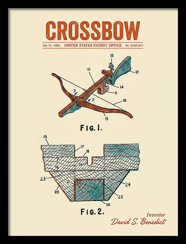Crossbow Retro Patent Us3242917a