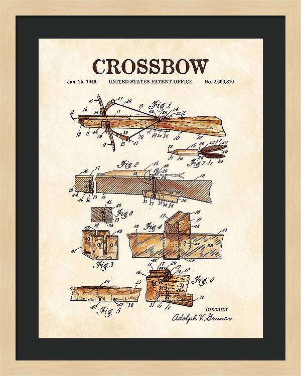 Crossbow Watercolor Patent Us2609810a