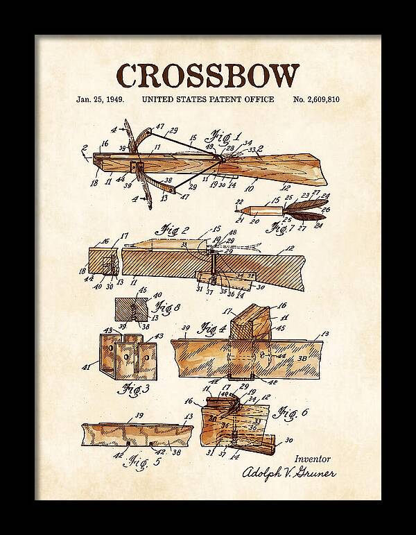 Crossbow Watercolor Patent Us2609810a