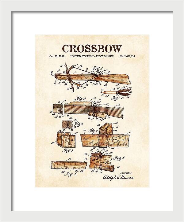 Crossbow Watercolor Patent Us2609810a